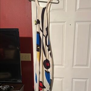 Colorful Abstract Print Dress